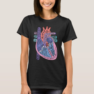 CVICU Cardiology Heart Anatomy Circulation Cardiac T-Shirt