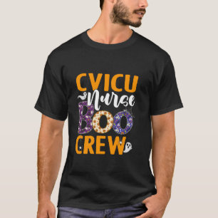 CVICU Nurse Boo Crew Scary Nurse Halloween Ghost S T-Shirt