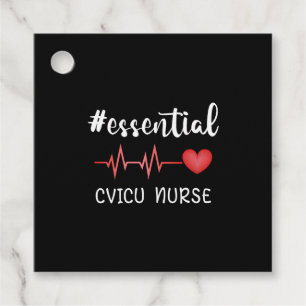 CVICU Nurse Intensive Care Unit Nurse Nursing Gift Favour Tags