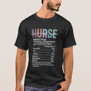 CVICU Nurse Nutrition Fact Funny Nursing Professio T-Shirt