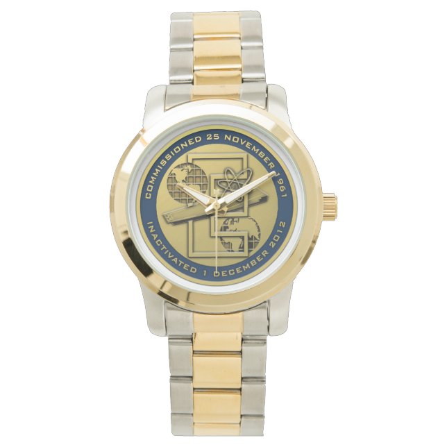 CVN-65 USS ENTERPRISE COMMEMORATIVE WATCH (Front)