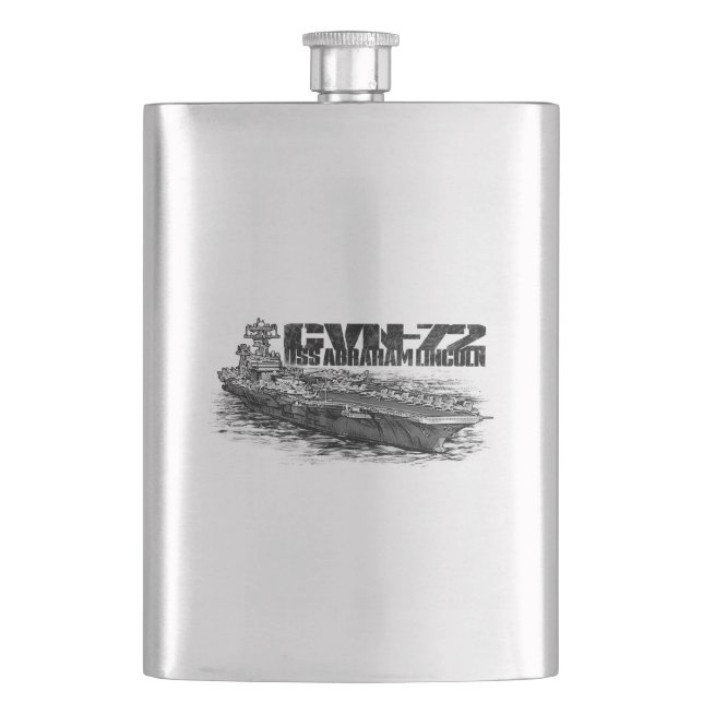 CVN-72 Abraham Lincoln Classic Flask (Front)