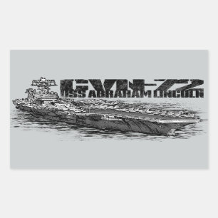CVN-72 Abraham Lincoln Rectangle Stickers