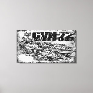 CVN-72 Abraham Lincoln Wrapped Canvas