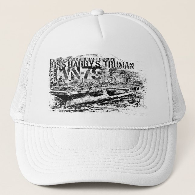 CVN-75 Harry S. Truman Trucker Hat (Front)