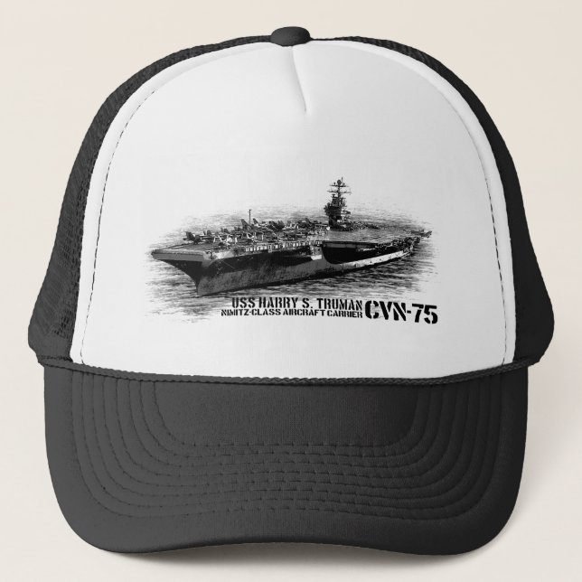 CVN-75 Harry S. Truman Trucker Hat (Front)