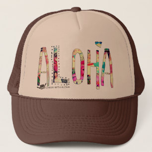 CWA ALOHA COLLAGE Trucker Trucker Hat