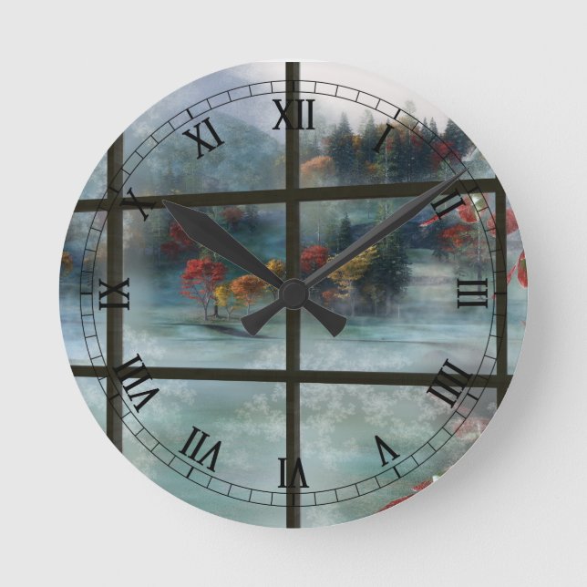 Cwm Autumn Frost Clock (Front)