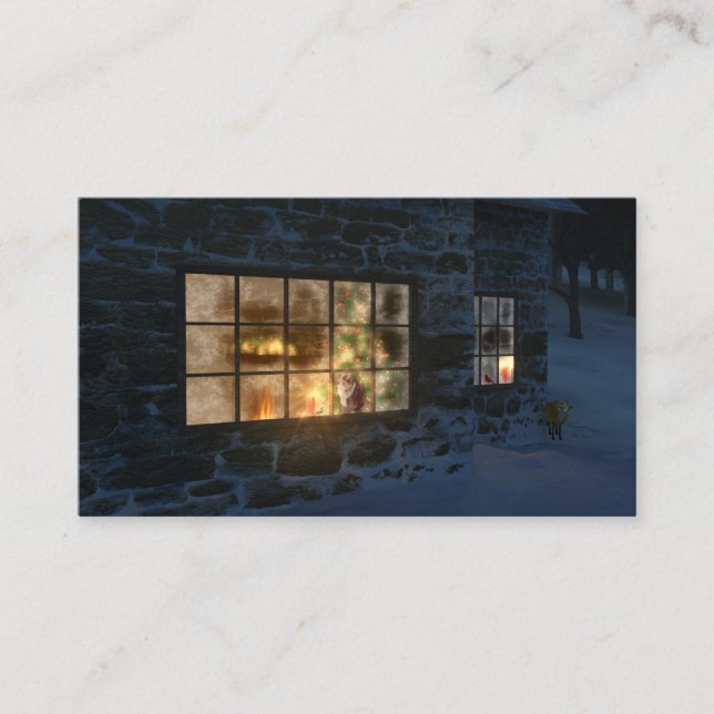 Cwm Christmas Bookmarks Business Card (Front)