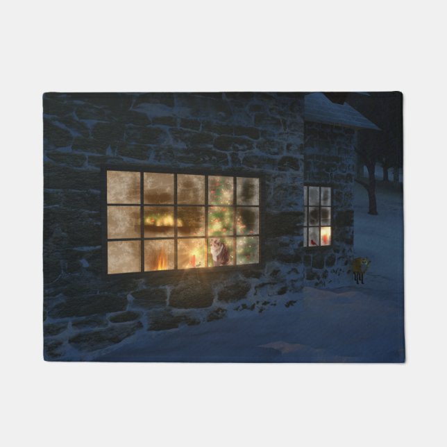 Cwm Christmas Doormat (Front)