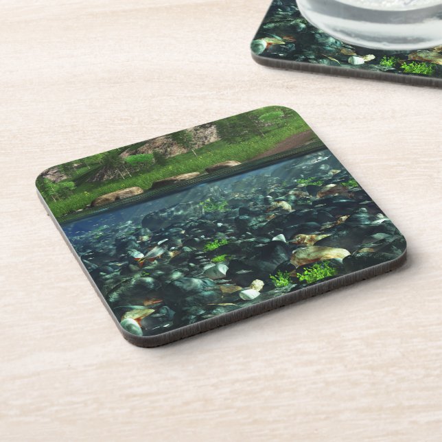 Cwn River Cork Coasters (Left Side)