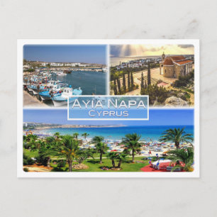 CY Cyprus - Ayia Napa - Harbour - Nelia Beach - Postcard