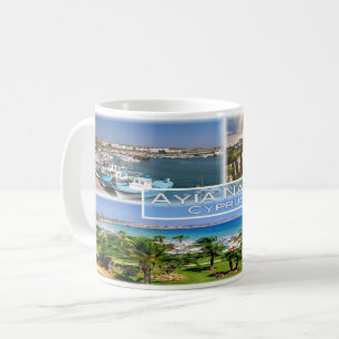 CY Cyprus - Ayia Napa - Harbour - Panorama - Nelia Coffee Mug