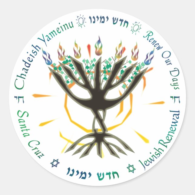 CY logo round sticker (Front)