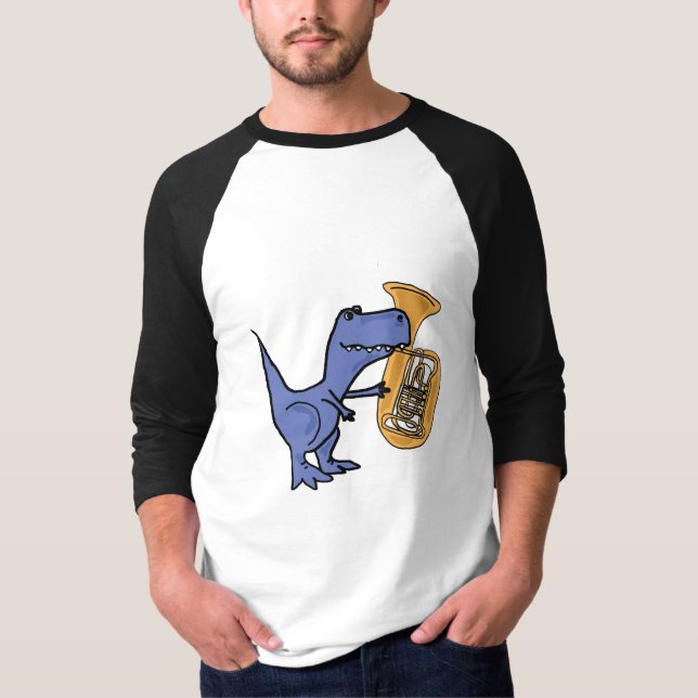 CY- T-Rex Playing the Tuba Shirt (Front)