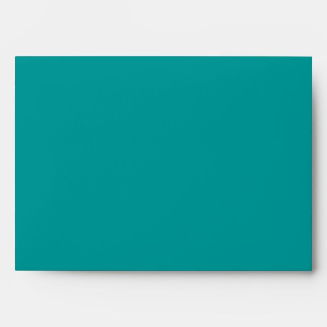 Cyan #009999 Colour Envelopes A7 - for 5" x 7" Car (Front)