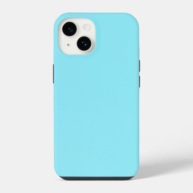 Cyan Abstract Background iPhone Case (Back)