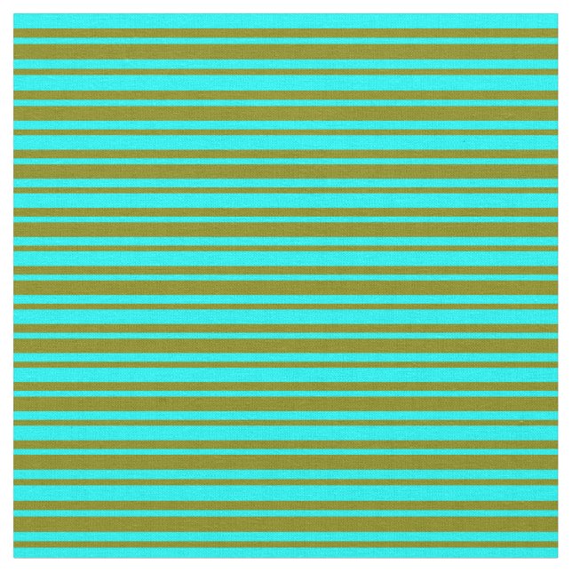 Cyan and Green Coloured Lines Fabric (Close Up)