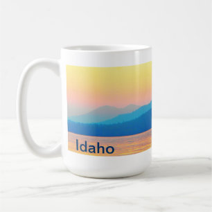 Cyan and Salmon Sunset Coffee Mug