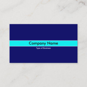 Cyan Band - Dark Blue Business Card