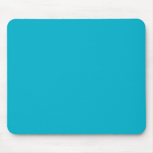 CYAN BLUE (solid colour) ~ Mouse Mat (Front)