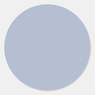 cyan-bluish grey/cobalt bluish grey (solid colour) classic round sticker