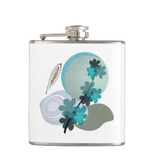 Cyan Boho Hip Flask