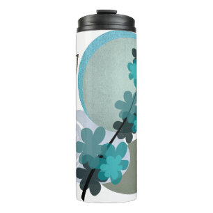 Cyan Boho Thermal Tumbler