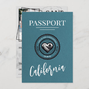Cyan California Passport Save The Date