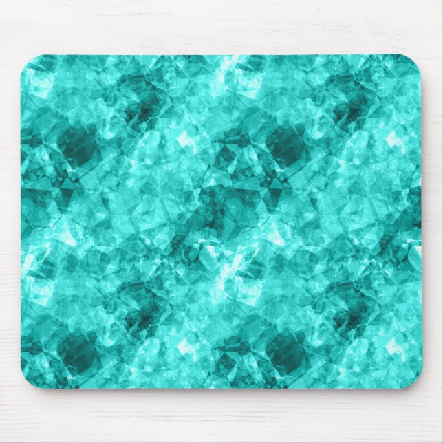 Cyan Crumpled Texture Mouse Mat (Front)
