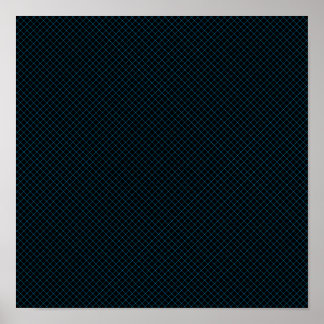 cyan diamonds seamless poster