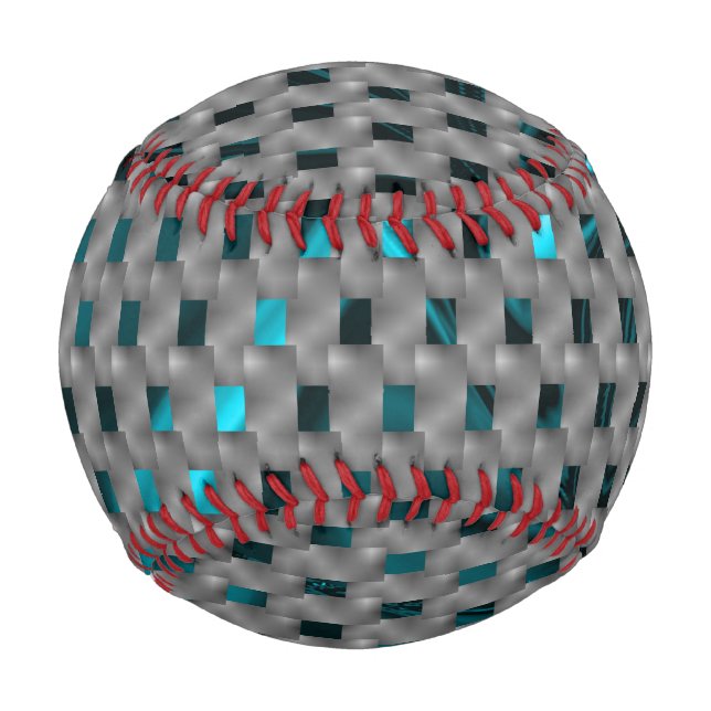 Cyan image under grey plates, rectangle shapes baseball (Front)