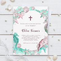 Cyan & Lavender Under the Sea Baptism