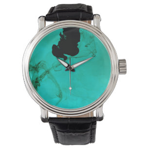 Cyan Liquid Ink  Watch