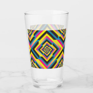 cyan magenta yellow black blended glass