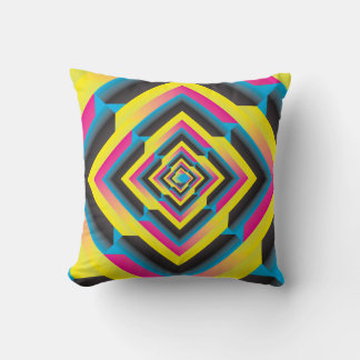 cyan magenta yellow black gradient swatches cushion