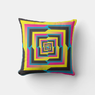 cyan magenta yellow black gradient swatches cushion