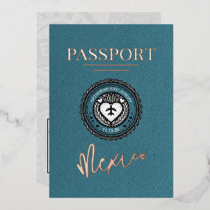 Cyan Mexico Passport Wedding