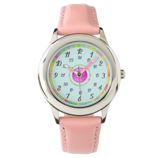 Cyan Pink Watch (Front)