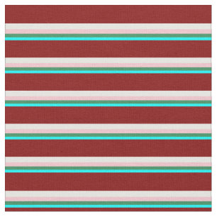 Cyan, Sea Green, Pink, White, and Maroon Coloured Fabric