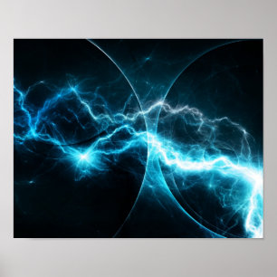 Cyan storm poster