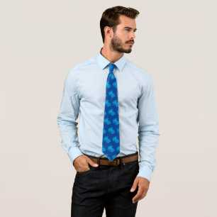 Cyan Type Writing Machine / Vintage Typewriter Tie
