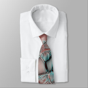 Cyanish to copper cells with soft light reflection tie