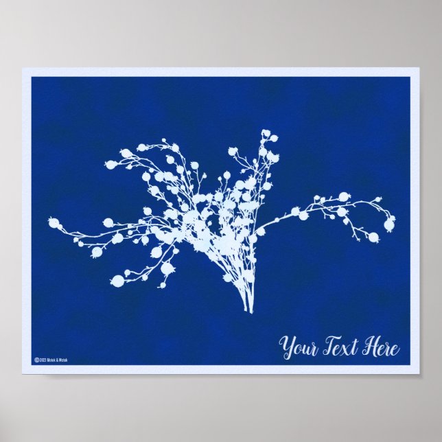 Cyano Print Berries (Front)