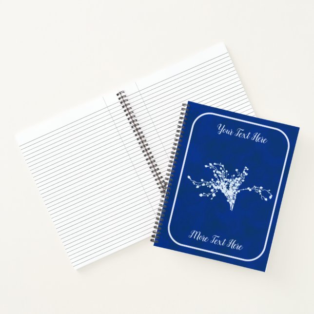 Cyano Print Berries Notebook (Inside)