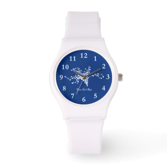 Cyano Print Berries Watch (Front)