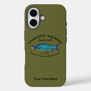 Cyanotic Salmon Bar & Grill iPhone 16 Case