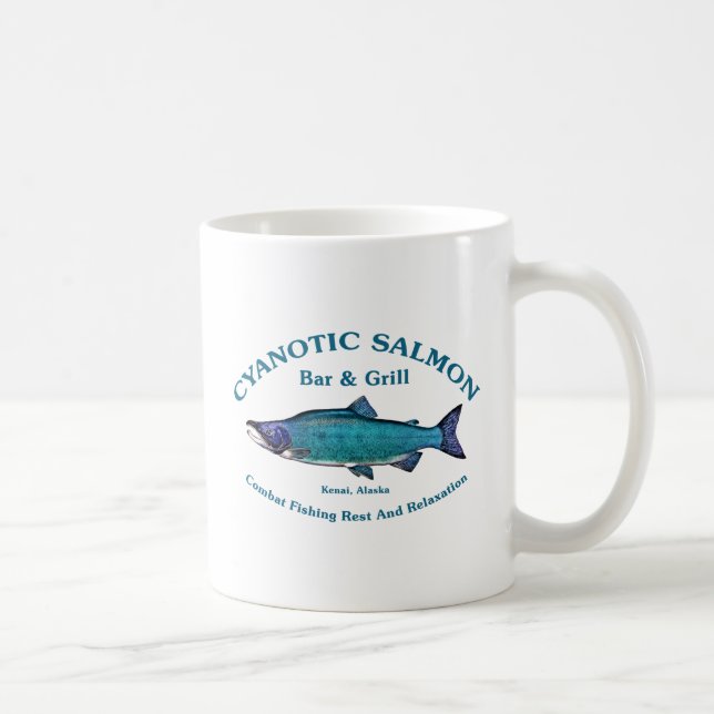 Cyanotic Salmon Bar & Grill Coffee Mug (Right)
