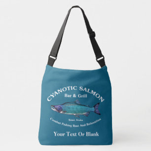 Cyanotic Salmon Bar & Grill Crossbody Bag