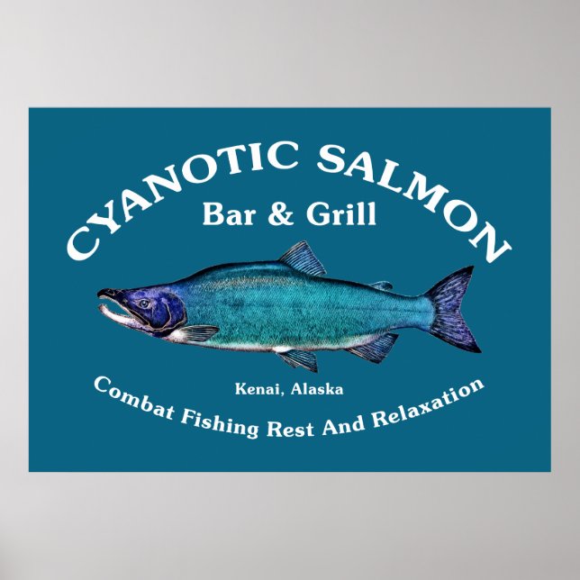 Cyanotic Salmon Bar & Grill Poster (Front)